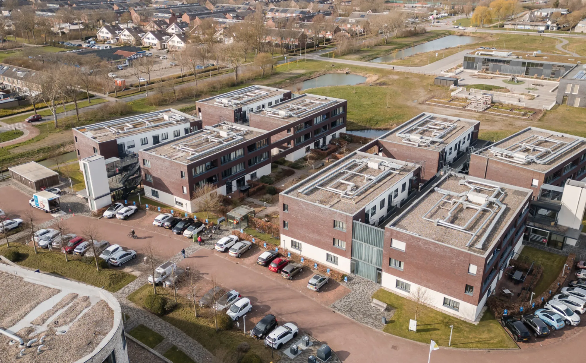 Luchtfoto Borrendamme Allévo