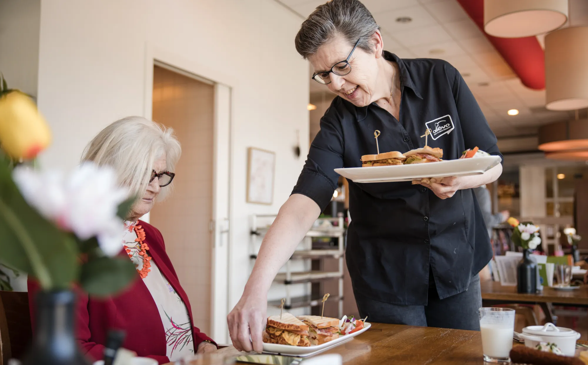 Brasseriemedewerker en bewoner